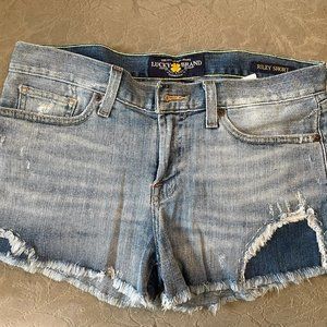 Lucky Brand Riley Cut Off Denim Shortsfor Women in Size 4 / 27
